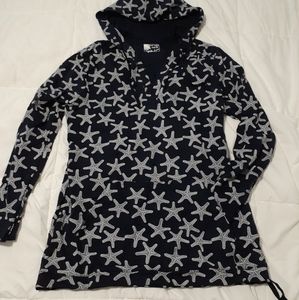 West Indies Dark Navy Starfish Hoodie Small